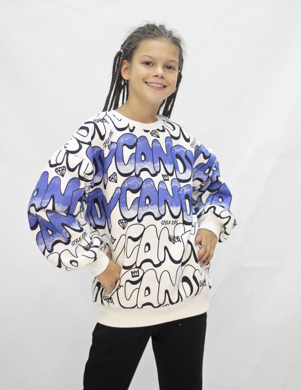 KIZ ÇOCUK CANDY BASKILI  SWEATSHIRT