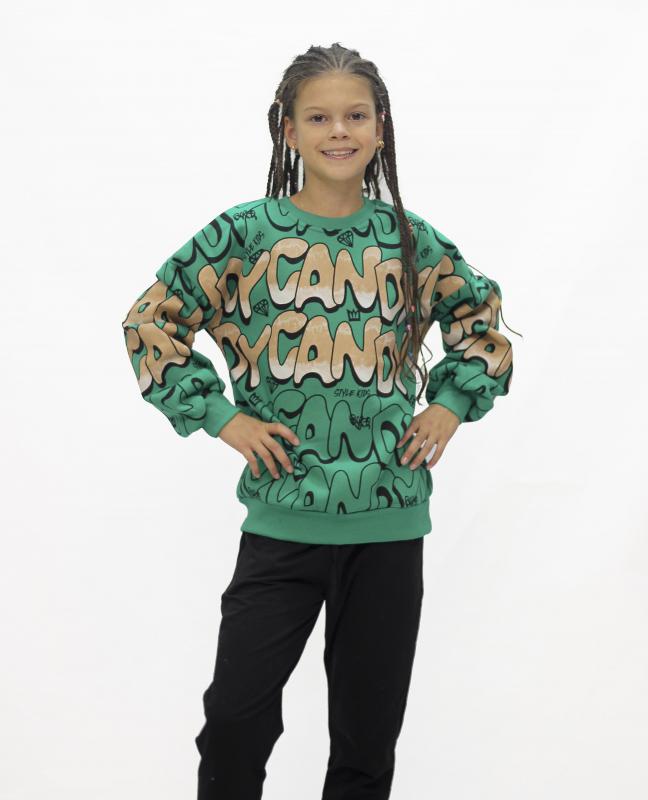 KIZ ÇOCUK CANDY BASKILI  SWEATSHIRT